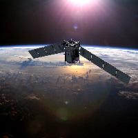 Artist's concept of TIMED satellite (NASA).