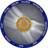 Logo for 2024 eclipse campaign of INAF.