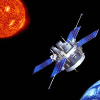 Artist rendering of ACE orbiting Sun (NASA)