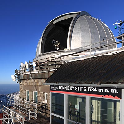 Open dome of Lomnicky Stit Observatory