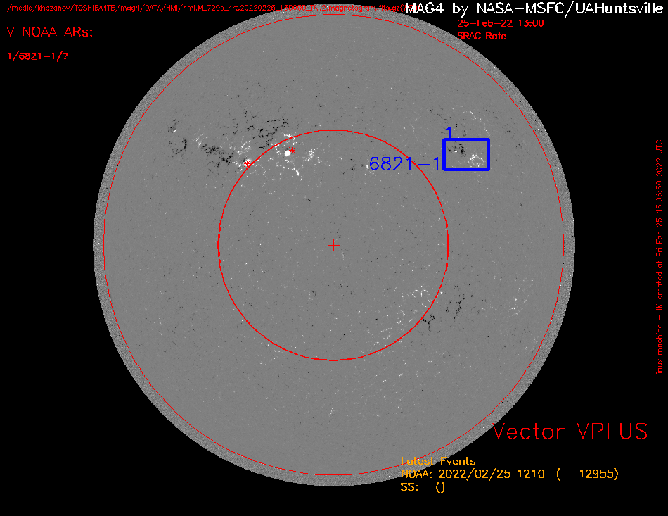 On disk active regions. (MAG4)