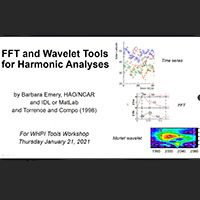 FFT and wavelet tool for harmonic analysis (Barbara Emery, HAO)